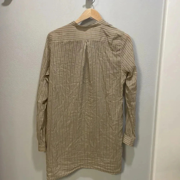 Mauro Grifoni woman’s tan with grey striped tunic - Picture 6 of 10